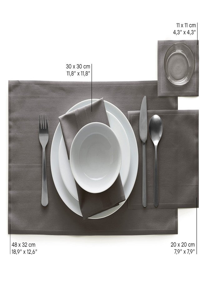 MY DRAP Cotton Cocktail Napkin - 4.5 x 4.5 in - 50 units per roll - Anthracite - Image 5
