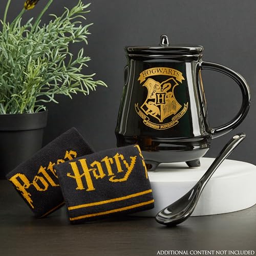 Harry Potter مجموعة هدايا هاري بوتر: كوب وجوارب للنساء والمراهقين بمقاس 4-9 أمريكي، كوب سيراميك للشاي والقهوة وجوارب عجل ناعمة (4/9 أمريكي) - Image 3