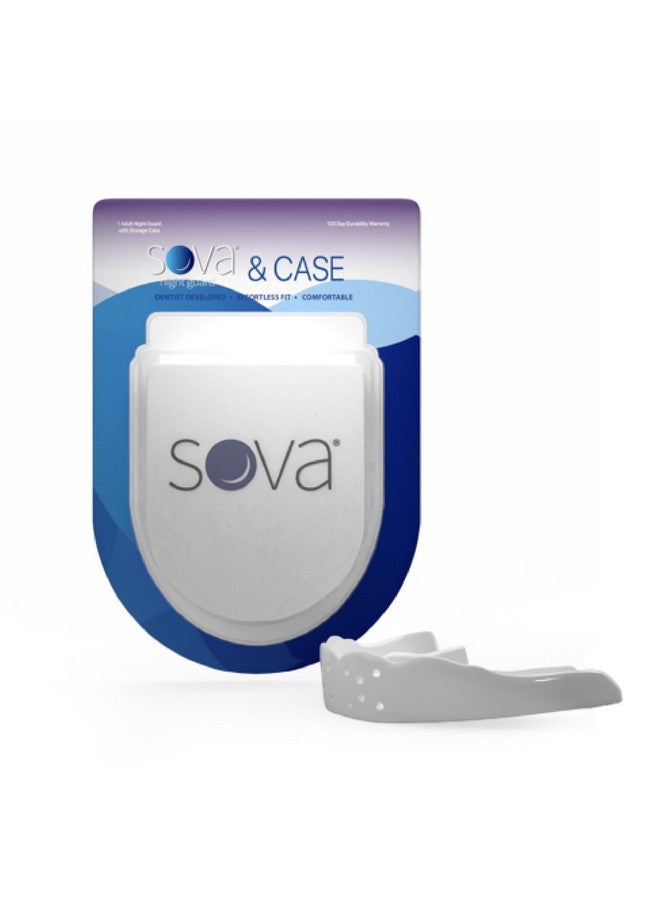 SOVA 3D Night Guard with Case - 2.0mm Thin - Custom-Molded Fit - Protects Against Nighttime Teeth Grinding & Clenching - Odor & Taste Free - Remoldable Up to 20 Times - Non Toxic - Image 1