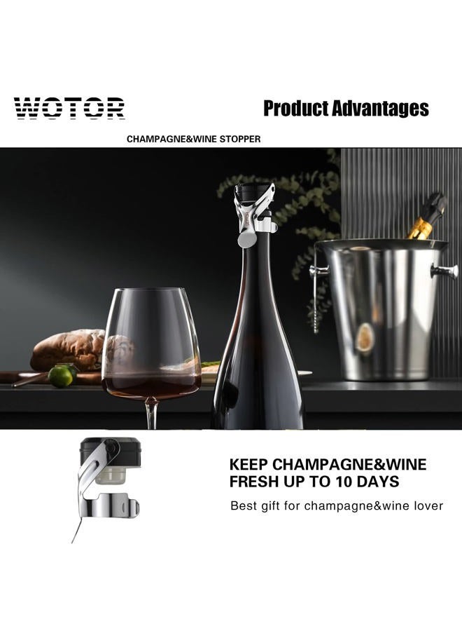 WOTOR 9018 wine stoppers (Silver) - Image 4