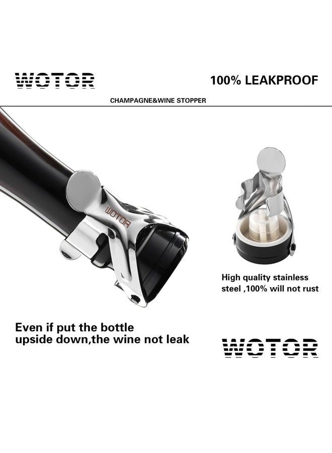 WOTOR 9018 wine stoppers (Silver) - Image 2