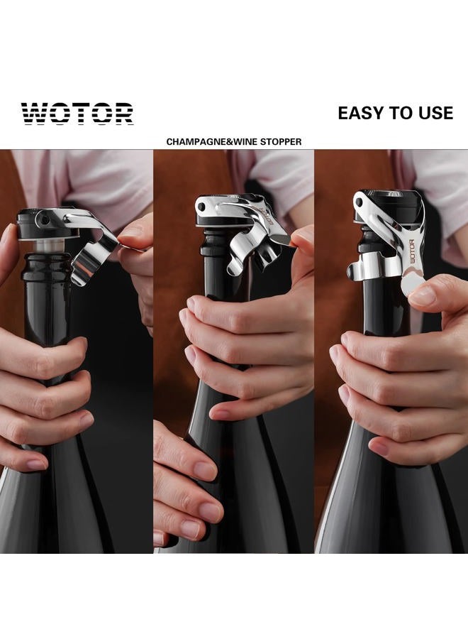 WOTOR 9018 wine stoppers (Silver) - Image 3