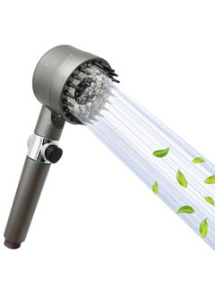 Excefore Shower Head, High Pressure Shower Head, High Pressure Remove Chlorine and Impurities, with 3 Spray Modes, Massages Scalp to anti Hairfall and Dry Skin, Grey  - Image 1