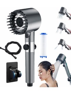 Excefore Shower Head, High Pressure Shower Head, High Pressure Remove Chlorine and Impurities, with 3 Spray Modes, Massages Scalp to anti Hairfall and Dry Skin, Grey  - Image 3