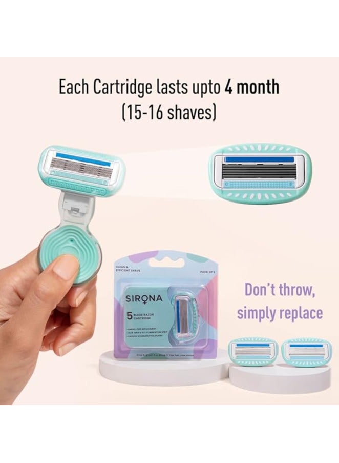 Sirona شفرات سيرونا 5 بلades ماكينة حلاقة إزالة الشعر للسفر المصغرة - Image 5