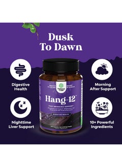 Natures Craft Nighttime Liver Detox & Hydration Pills - Pre and Post Drinking Recovery Liver Support Supplement for Better Mornings with DHM Dihydromyricetin Milk Thistle Extract and Electrolytes (240 Capsules)  - Image 3