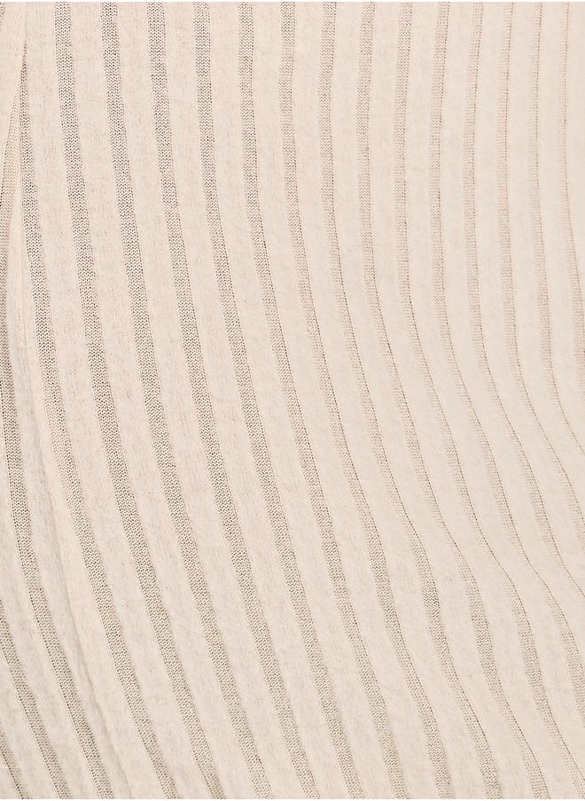 Styli Ribbed Knit Pencil Midi Skirt  - Image 3