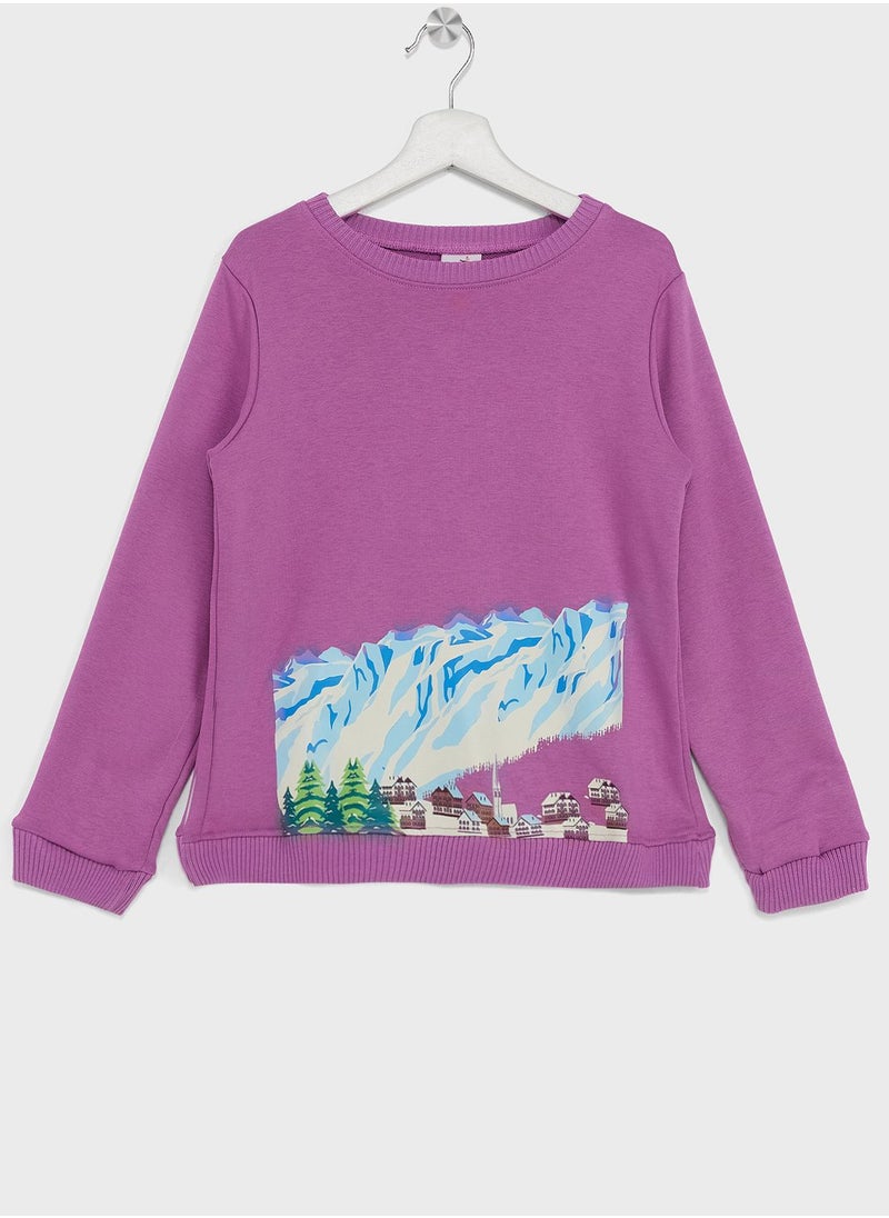 Pinata - Girls Graphic Printed Sweatshirt - Image 1