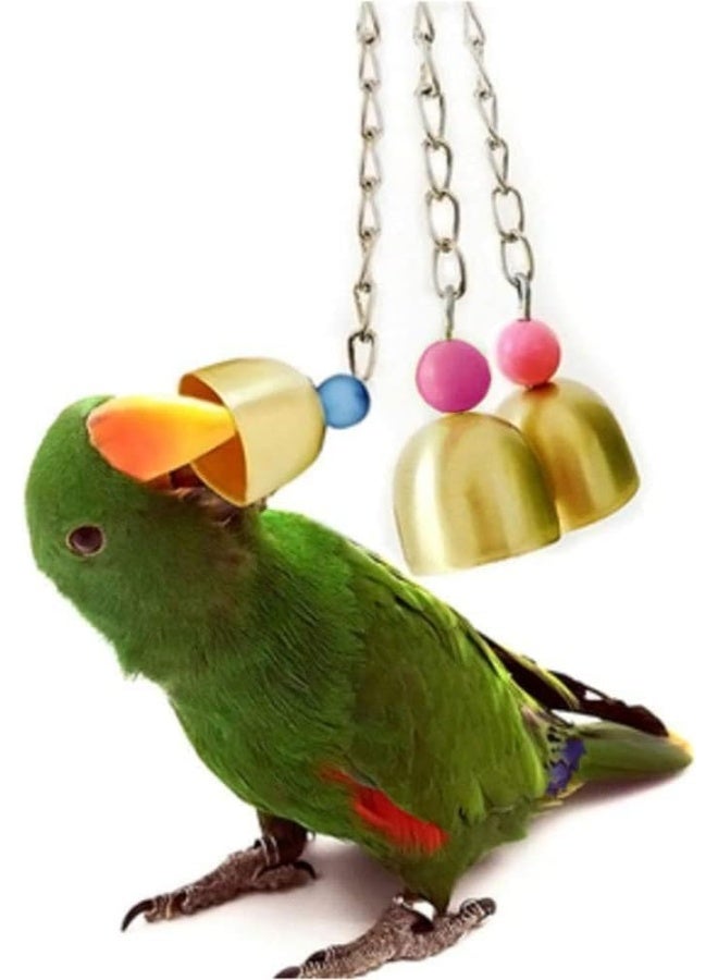 Mumoo Bear Bird Toys Parrots Toy 7pcs Hanging Swing Chewing Bell Toy for Cage Conures Parakeets Cockatiels Macaws Finches Mynah Budgies and Lovely Birds - Image 4
