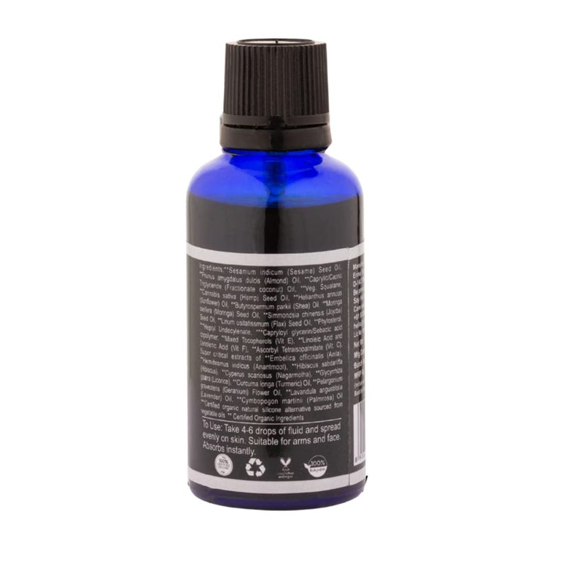 Rustic Art Organic Ultra Moisturizing Night Serum with Vitamin C Brightens Skin Tightens Pores For Women Men 50 ml - Image 3