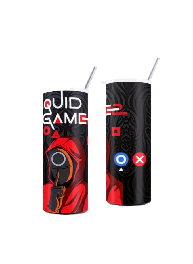 20oz Squid Game Print Stainless Steel Tumbler with Lid and Straw - pzsku/Z855886BC8978AB53C8E4Z/45/_/1737381696/0d872f9a-cfa2-446c-b99c-7b1bad4e5972