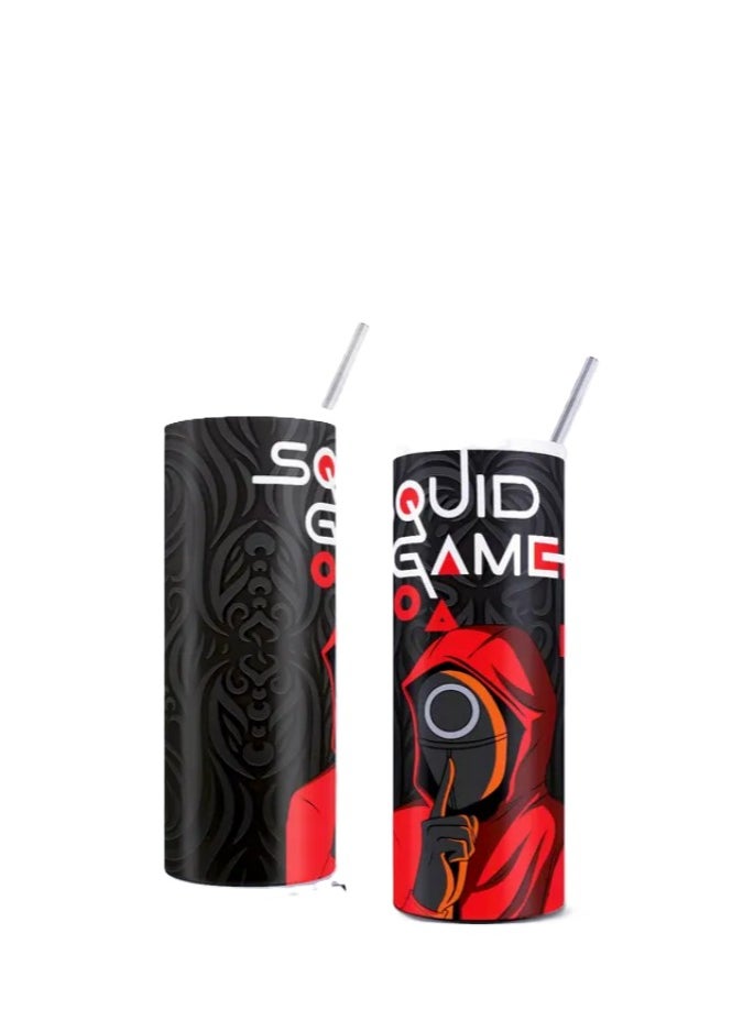 20oz Squid Game Print Stainless Steel Tumbler with Lid and Straw - pzsku/Z855886BC8978AB53C8E4Z/45/_/1737381825/492af5dc-3aa4-472a-9b2b-2d3a854357aa