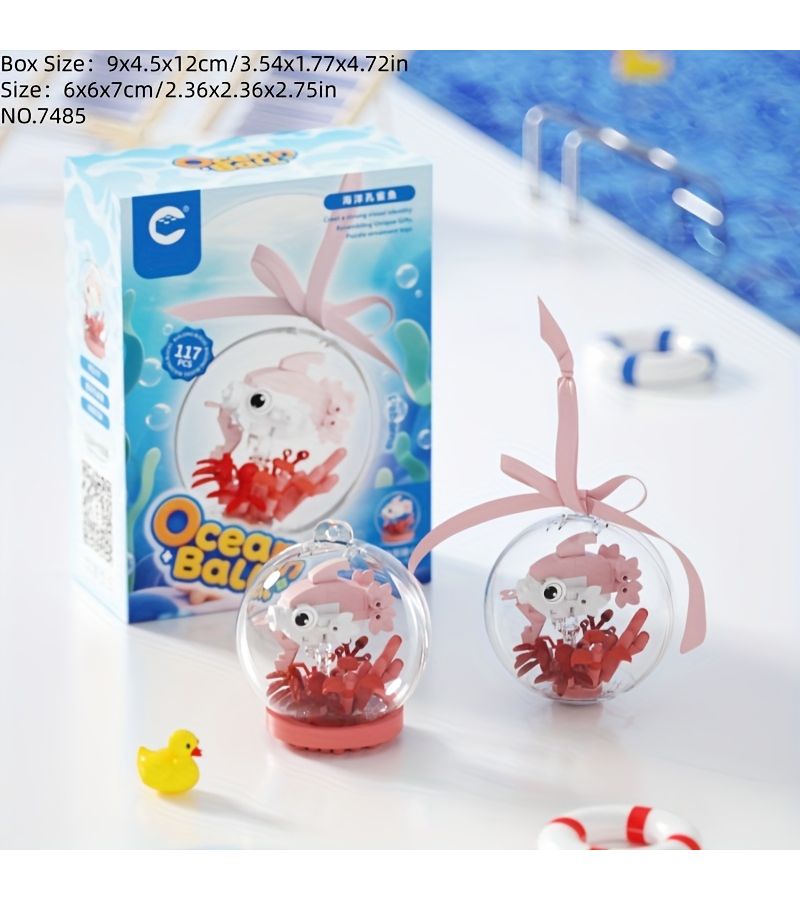 Ocean Creatures Building Blocks 7484 For Parent Child Play And Decoration - Image 3