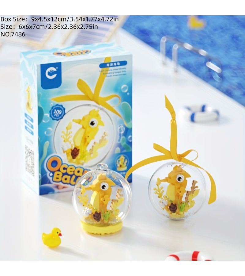 Ocean Creatures Building Blocks 7484 For Parent Child Play And Decoration - Image 4