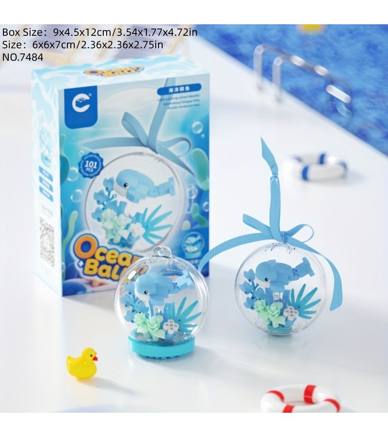 Ocean Creatures Building Blocks 7484 For Parent Child Play And Decoration - Image 2
