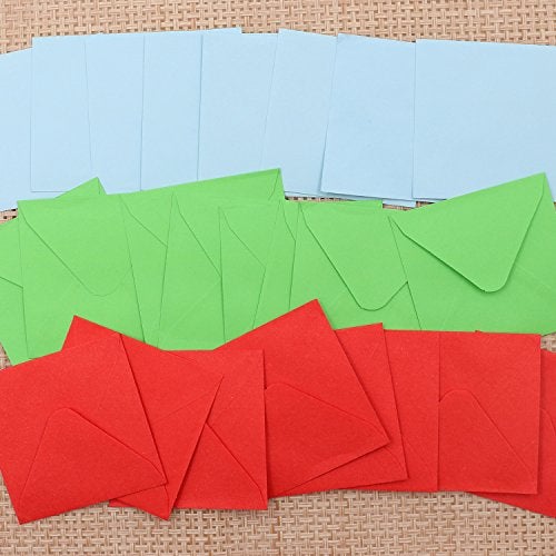 Rayker 24 Pack Mini Christmas Greeting Cards & Envelopes, Cute Stweety Small Size 3 x 3" Merry Christmas Greeting Cards Festival Color (Pack of 24) - Image 5