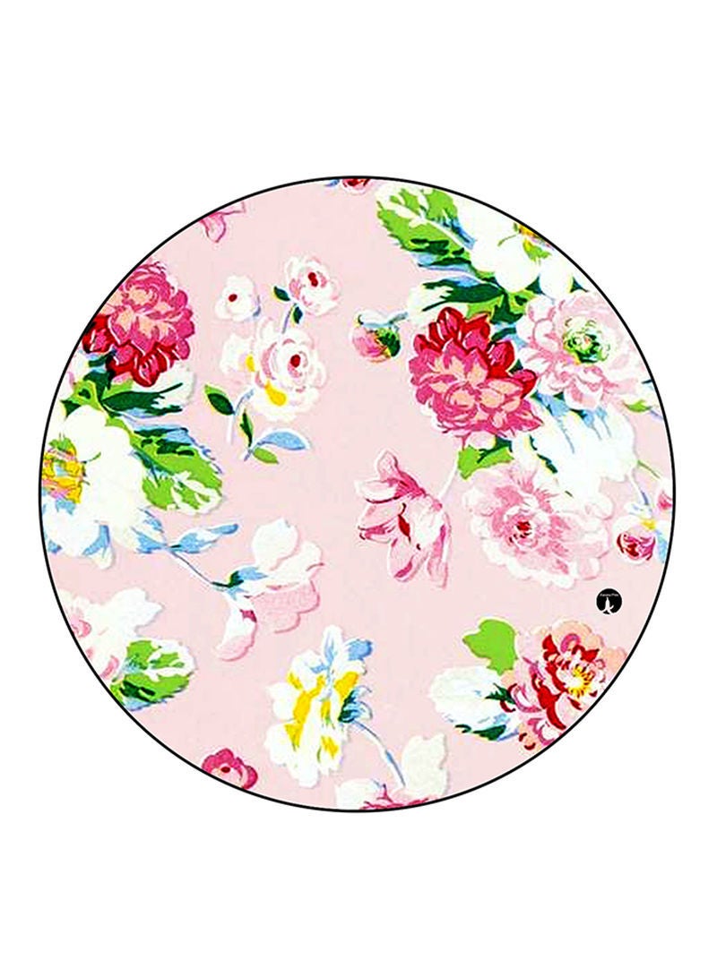 Flowers Printed Mouse Pad  Multicolour