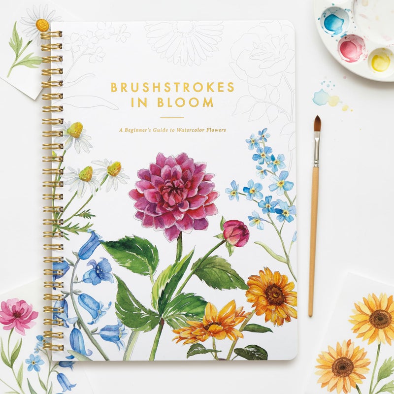 ZICOTO Beautiful Watercolor Workbook for Beginners Relaxing Easy to Paint Water Coloring Book with Floral Designs on Premium Paper Perfect for Gifting to Spark Creativity Joy for Adults - Image 2