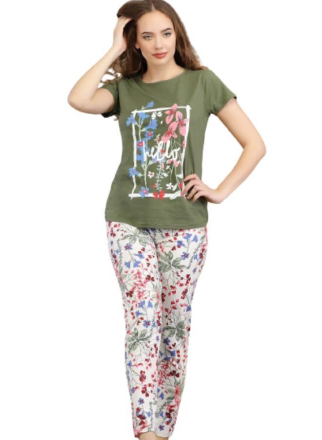 Ganna Women's short sleeve cotton pajamas - PJ 954