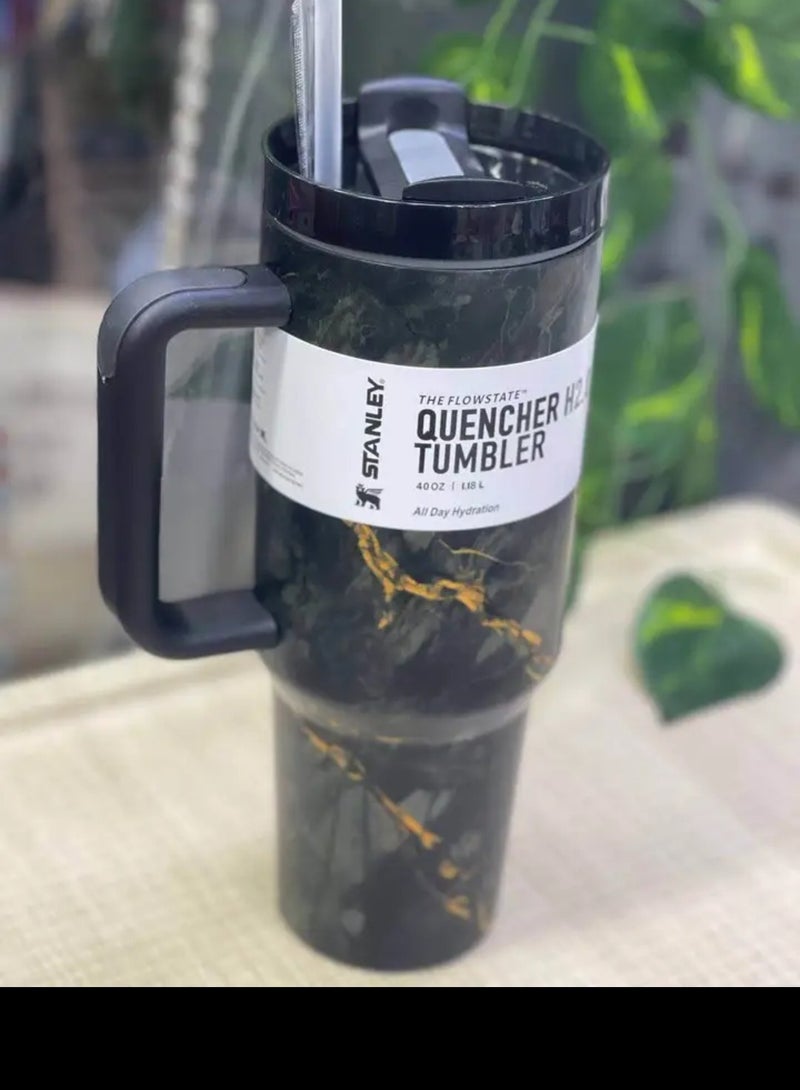 Stanley Stanley Quencher H2.0 FlowState Stainless Steel 1200ml (Black marble)  - Image 1