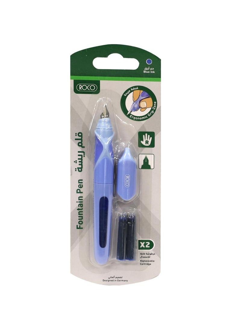 Fountain Pen Blue Ink Color