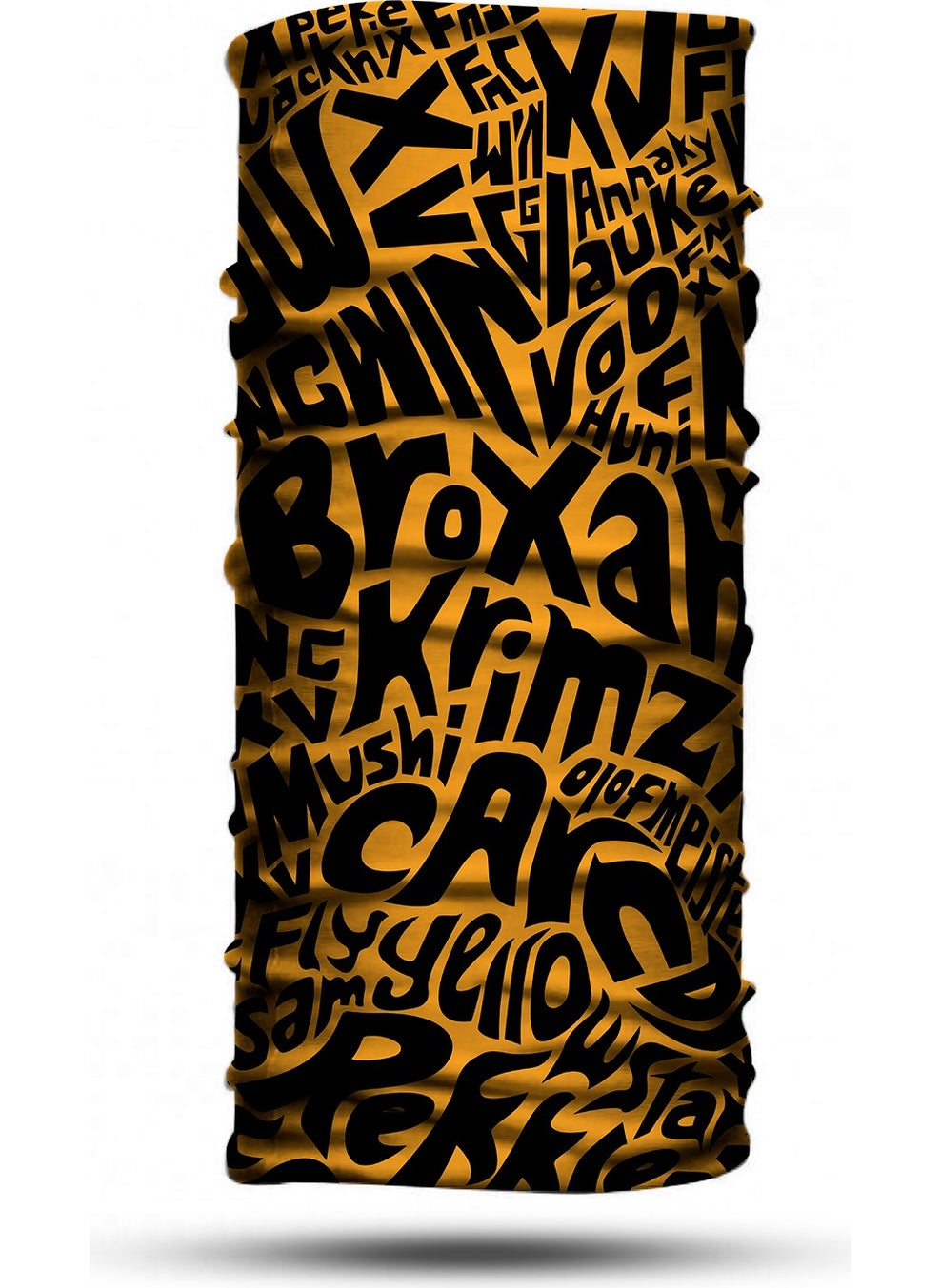 ATE Fire Text Patterned Buff Neck Collar  - Image 1