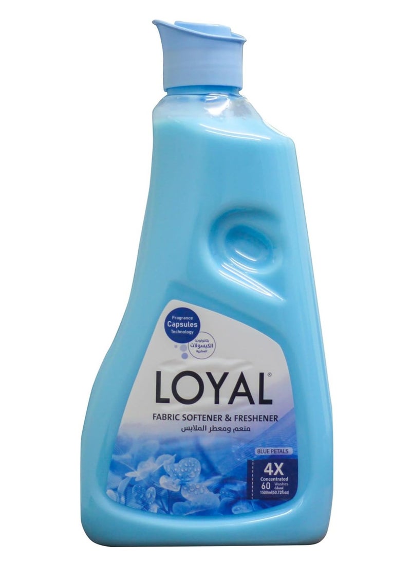 Loyal Fabric Softener with Fragrance, 1500 ml - Blue petals - Image 1