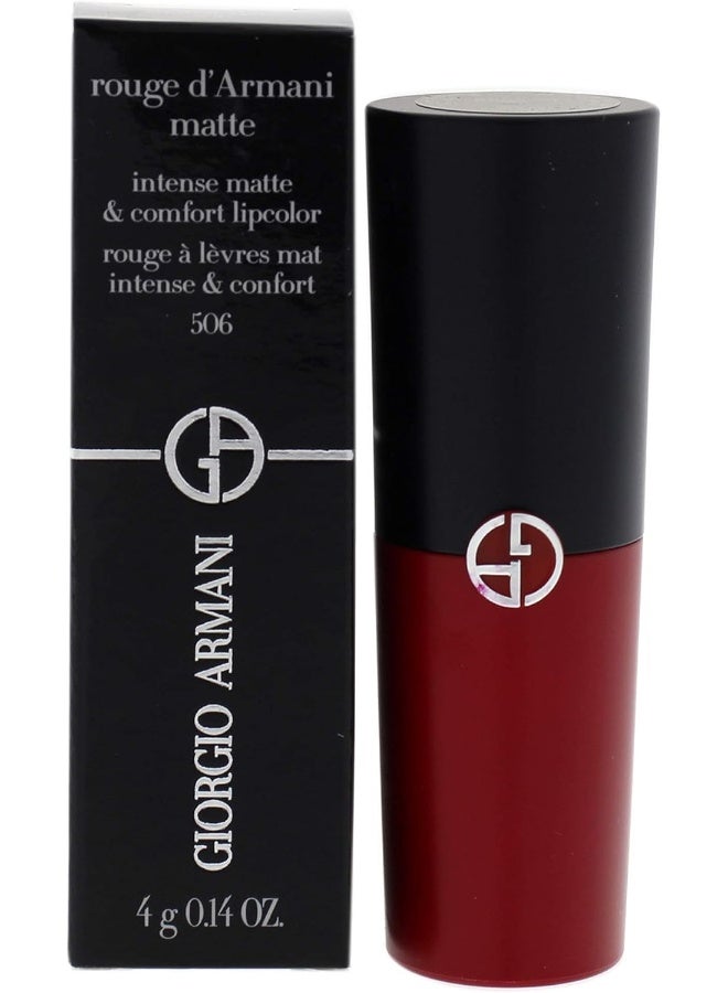 Giorgio Armani Rouge D'Armani Matte Intense Matte & Comfort Lipcolor - # 506 Maharajah 4g/0.14oz - Image 1