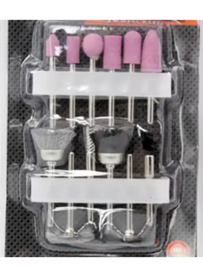 12-piece sanding and grinding bit set with 1/4-inch hinges for cleaning and polishing metals and hard plastics - Image 4