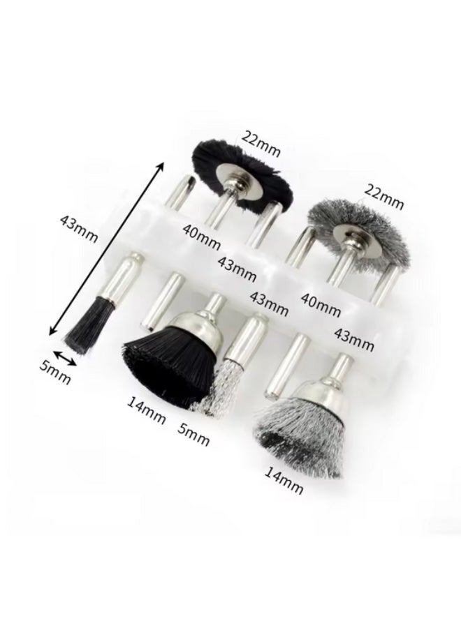 12-piece sanding and grinding bit set with 1/4-inch hinges for cleaning and polishing metals and hard plastics - Image 2