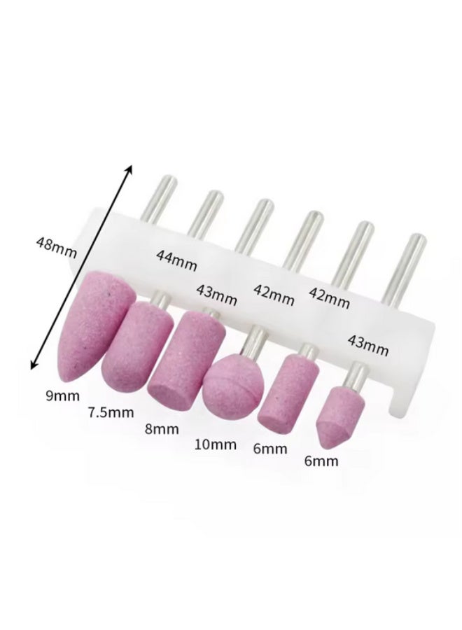 12-piece sanding and grinding bit set with 1/4-inch hinges for cleaning and polishing metals and hard plastics - Image 3