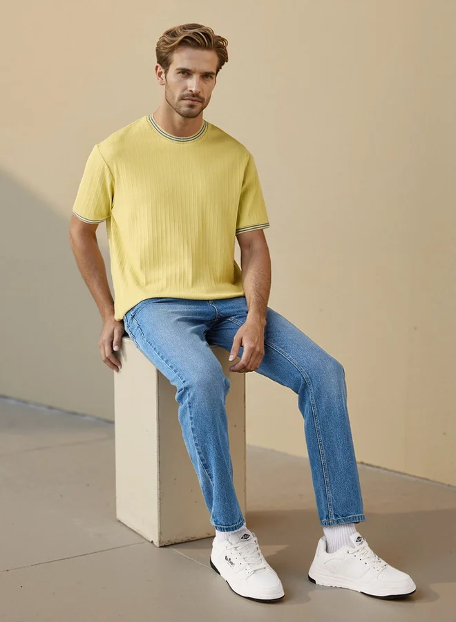 Splash FAV Ribbed Crew Neck T-shirt