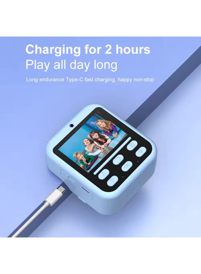 ELTRAZONE Kids Instant Print Digital Camera – 2.4” HD Screen, Dual Lens Photo & Video Camera for Boys & Girls Ages 3–12, Zero-Ink Thermal Printing, Rechargeable & Portable Toy Camera for Children - Image 2