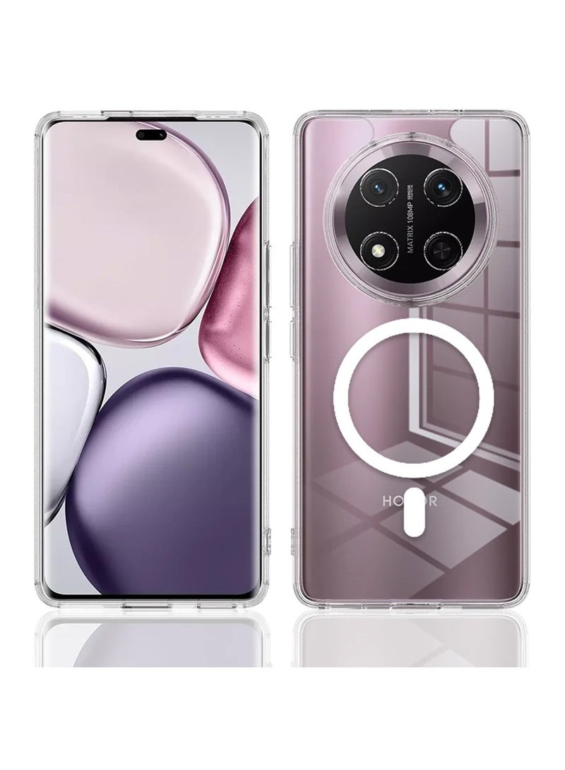 Techie Honor X9C Clear Case with MagSafe – Slim, Anti-Yellowing Cover with Camera Lens Protection, Magnetic Holder Compatible - Image 2