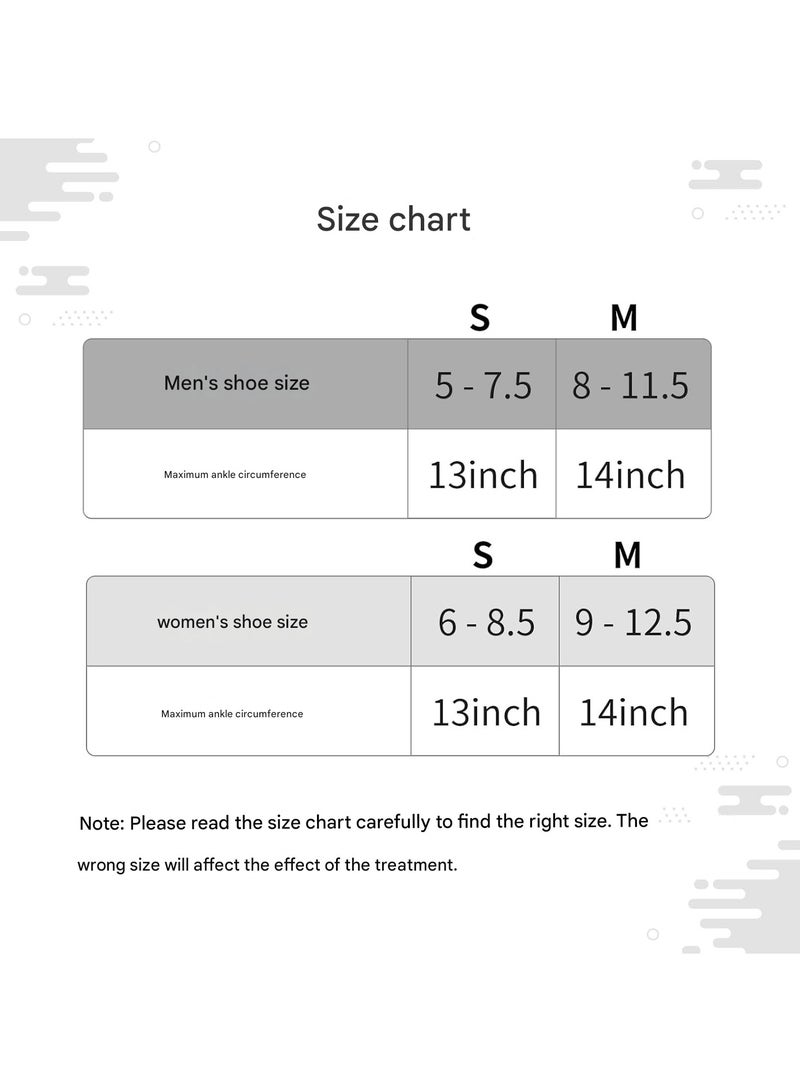 MHD Size S Ankle Support Brace With Foot Strap + Massage Ball - Relieve Foot Pain And Improve Mobility, Plantar Fasciitis Relief Night Splint For Men And Women For Plantar Fasciitis Relief, Achilles Tendonitis And Foot Drop - Image 5