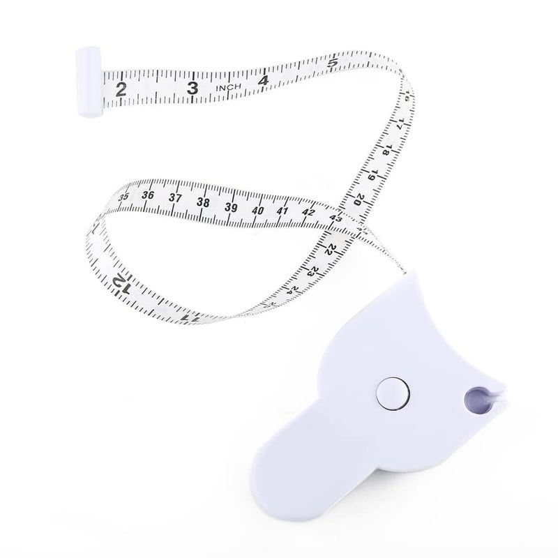 HOMETIC HOMETIC 80 205cm Waist Body Tape Measure with Push Button Measuring Waist and Arms White  - Image 2