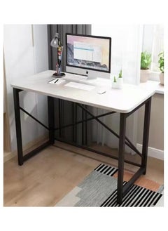 مكتب كمبيوتر بتصميم بسيط متعدد الأغراض طاولة كمبيوتر ومكتب دراسة مريح 120×60×73 سم