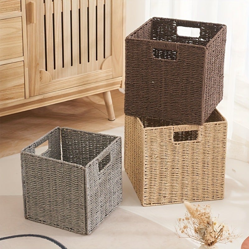 Versatile Foldable Storage Basket - Perfect for Bedroom, Living Room & Dorm Organization - Image 3