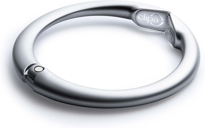 Clipa Bag Hanger - The Ring That Opens Into a Hook, Closes Automatically | Hangs Almost Anywhere in Just 1/2" of Space | Holds 33 lbs Yet Weighs Only 1.6 oz | 8 Styles | 3 yr Warranty - Image 2