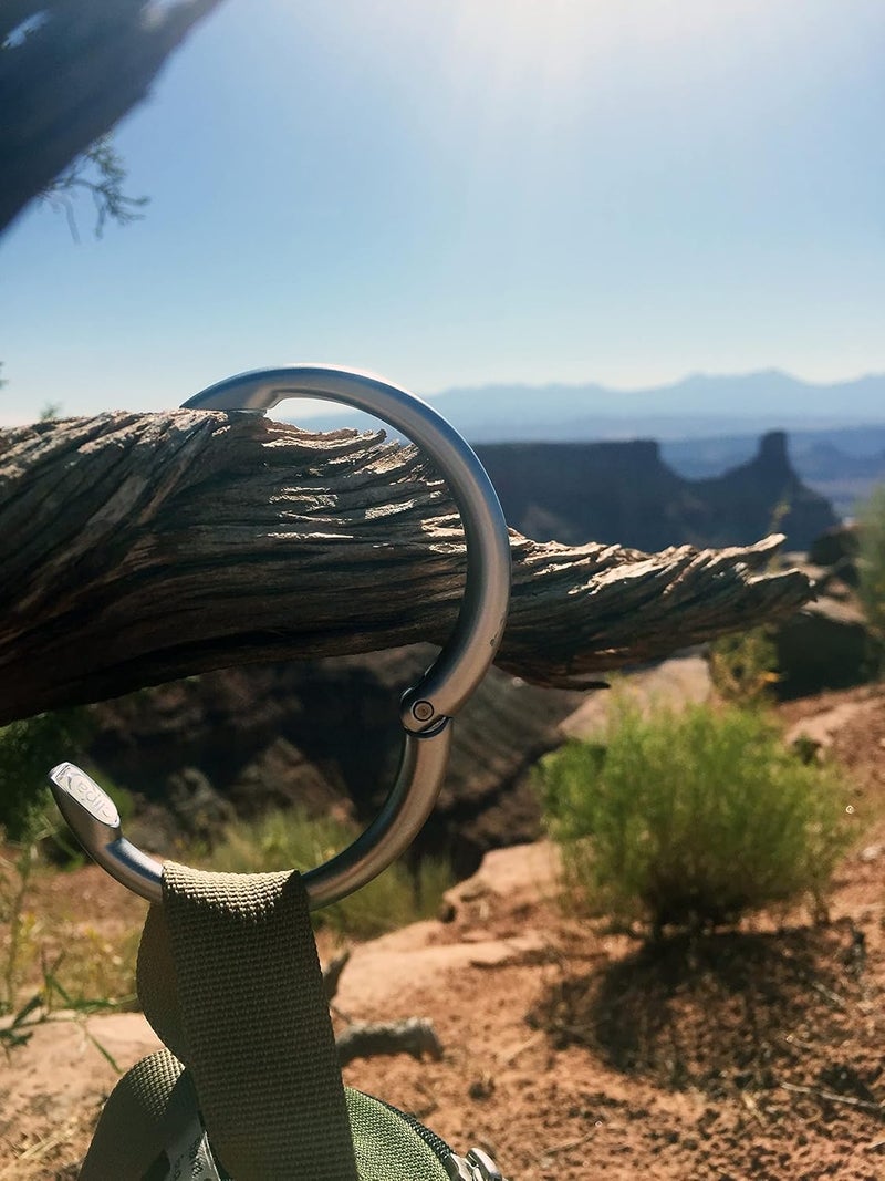 Clipa Bag Hanger - The Ring That Opens Into a Hook, Closes Automatically | Hangs Almost Anywhere in Just 1/2" of Space | Holds 33 lbs Yet Weighs Only 1.6 oz | 8 Styles | 3 yr Warranty - Image 5