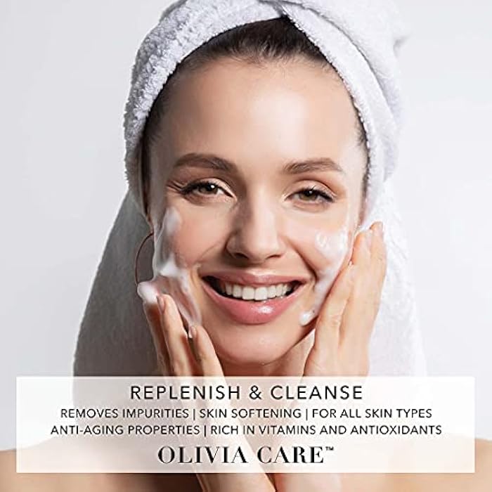 Olivia Care Daily Brightening Facial Cleanser - Natural Moisturize, Hydrate, Cleanse - Brighten Age Spot, Tighter & Soothe Skin - Antioxidants - All Skin Types. Evens Complexation - 8 FL OZ (Rose Water) - Image 4