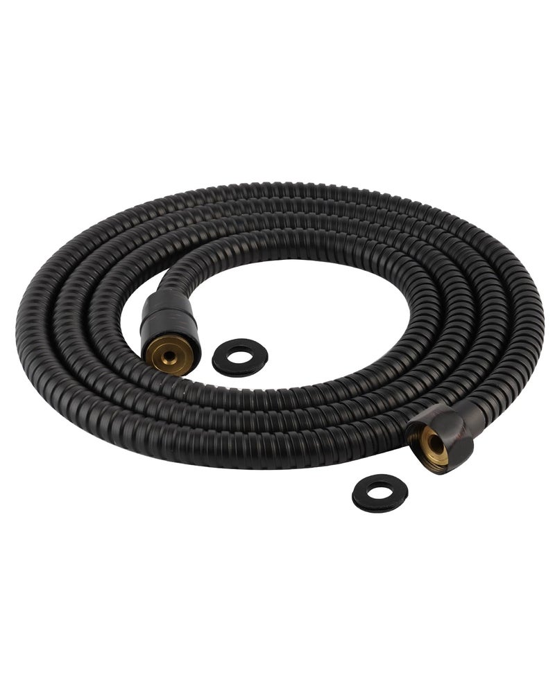 Hibbent All Metal Shower Hose, 90 Inch Stainless Steel Extra Long Shower Hose Replacement, Anti-Twist Flexible Bathroom Handheld Shower Head Hose Extension with Brass Insert & Nut, Oil Rubbed Bronze - Image 1