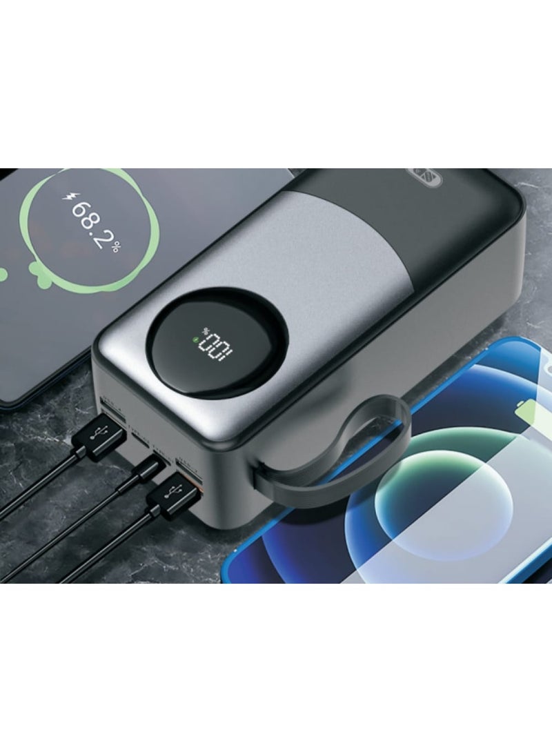 SP ISNUP 50000mAh Power Bank With 22.5W and 4 USB Ports and 2 PD ports and Screen Display - Image 2