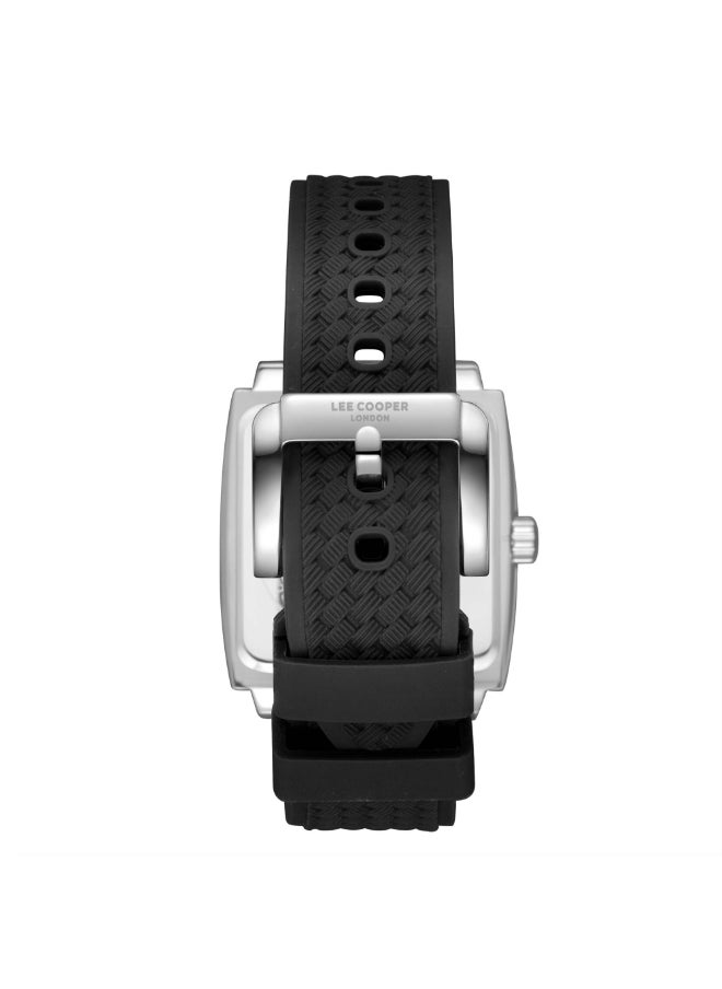 Lee Cooper Lee Cooper Men's Watch, Multi Function Display and Silicone Strap - LC08065.351, Black  - Image 4
