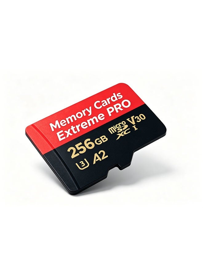 256GB Micro SD card, SD memory card, with read/write speed up to 200MB/s, suitable for smartphones, dash cams, action cameras, surveillance and security cameras. - Image 2