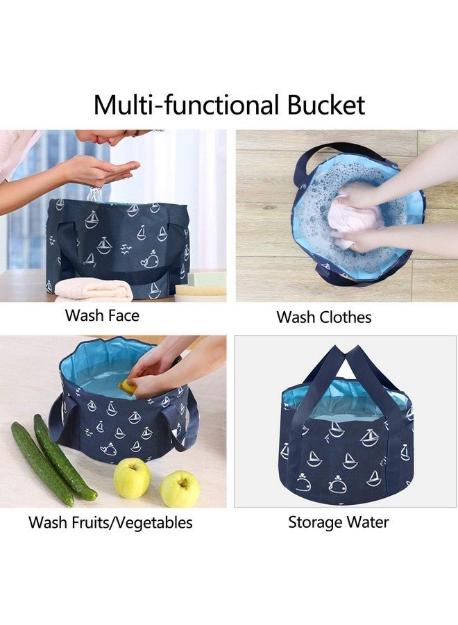 ABSOK Collapsible Bucket For Soaking Feet, Portable Travel Foot Bath Tub, Foot Soaking Bath Basin Portable, Foot Spa Soaking Feet Home Pedicure Basin Outdoor Camping  - Image 3