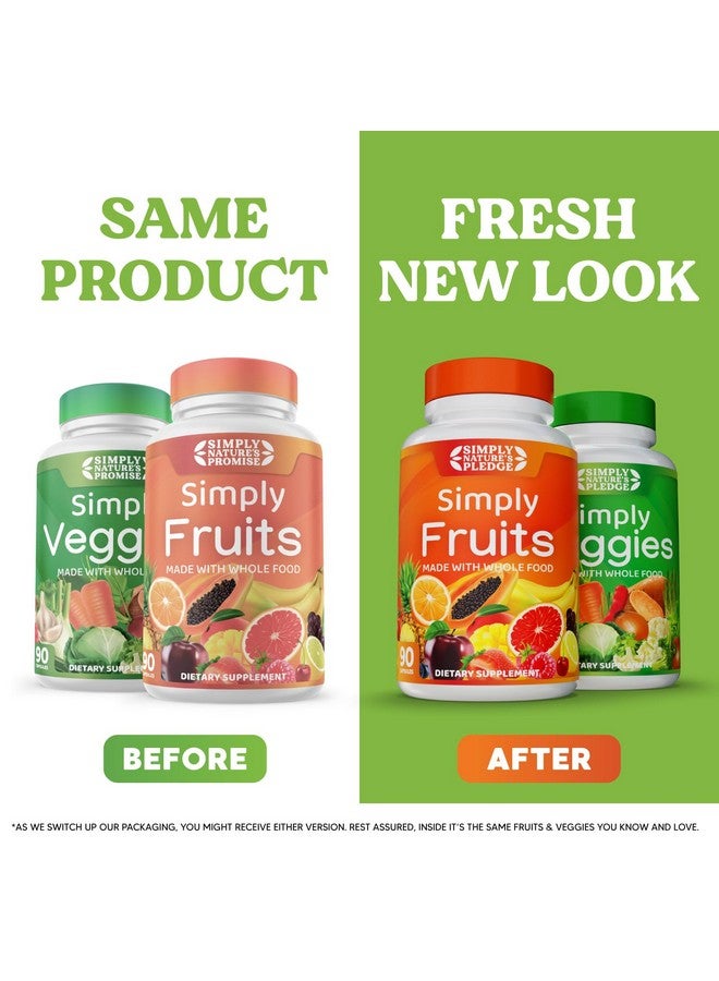 Generic Simply Nature's Pledge - Packed with 42 Different Fruits & Vegetables - 2-Month Supply - Made with Real, Non-GMO Whole Foods - Supports Energy & Overall Wellness - Soy-Free - 360 Capsules  - Image 2