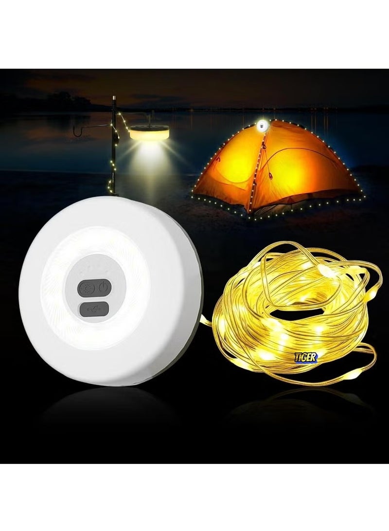 TIGER String Lights for Camping & Hiking – Waterproof, Battery Operated LED Lights, Outdoor Lights for Tent, Patio, Campground, Portable & Durable, Perfect for Adventure & Travel - Image 1