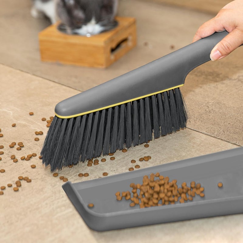 BenQuand Bed Brush for Cleaning, Soft-Bristled Dust Brush Set with Hanging Handle - Antimicrobial PP Material, Multi-Surface Lint Remover for Bed, Sofa, Tabletop (Storage-Friendly Dustpan & Broom Kit) - Image 2