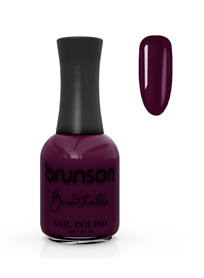 brunson Breathable Nail Polish Halal nail polish Wudu friendly Quick-Dry Vegan long lasting but easy peel off   18ml BH126